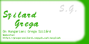 szilard grega business card